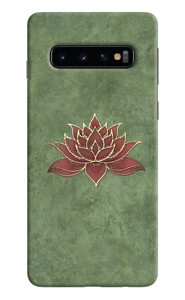 Lotus Grace Samsung S10 Hard Case Back Cover by Casekaro