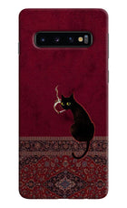 Midnight Cat Samsung S10 Hard Case Back Cover by Casekaro