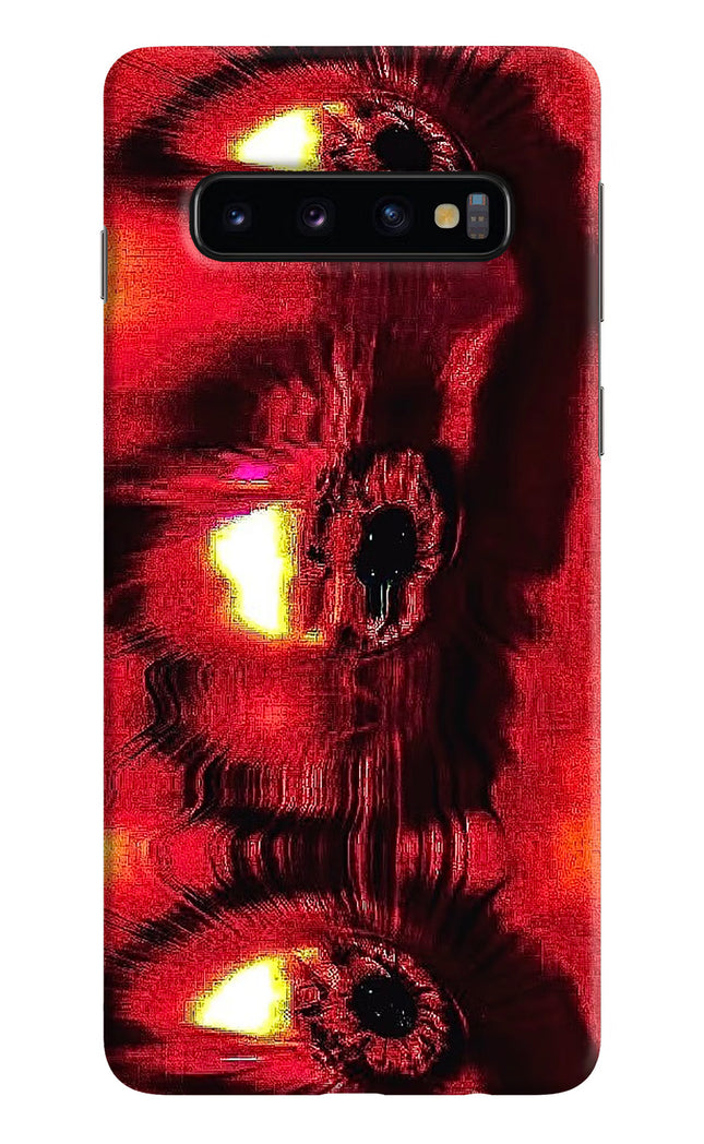 Fire Eye Samsung S10 Hard Case Back Cover by Casekaro