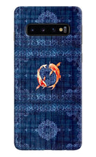 Koi Blue Samsung S10 Hard Case Back Cover by Casekaro
