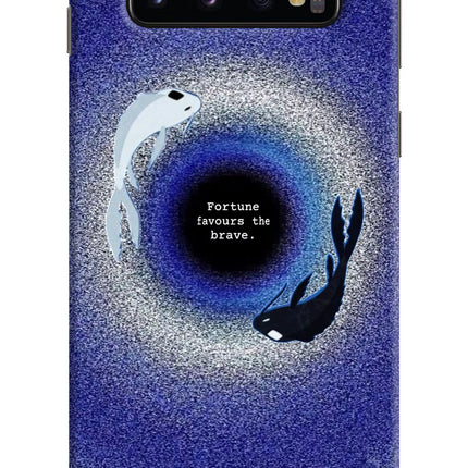 Dark Koi Samsung S10 Hard Case Back Cover by Casekaro
