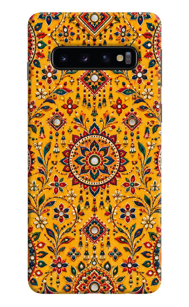 Sunlit Aura Samsung S10 Hard Case Back Cover by Casekaro