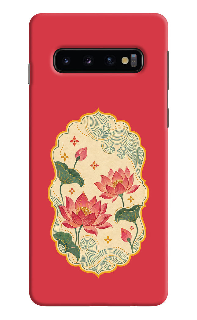Pink Lotus Samsung S10 Back Cover