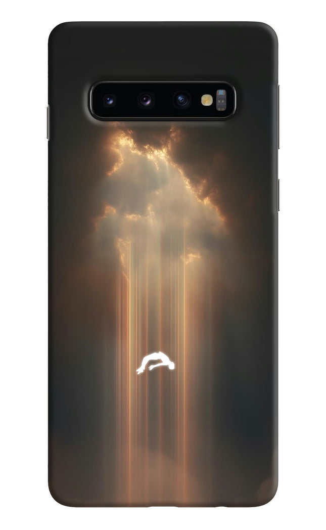 Heavenly Beam Samsung S10 Hard Case Back Cover by Casekaro