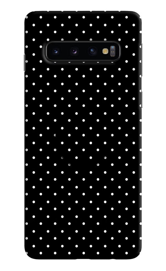 White Dots Samsung S10 Pop Case by Casekaro