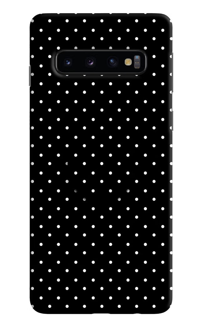 White Dots Samsung S10 Pop Case by Casekaro