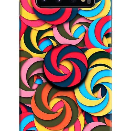 Spiral Pattern Samsung S10 Pop Case by Casekaro