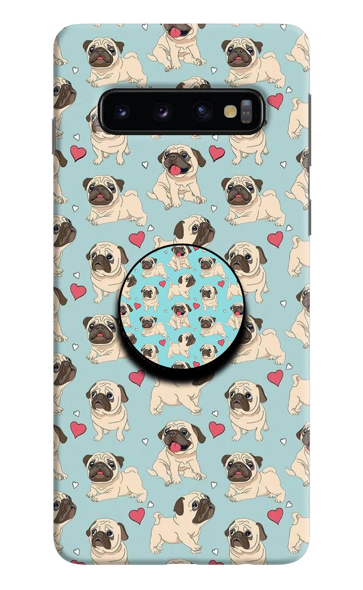 Pug Dog Samsung S10 Pop Case by Casekaro