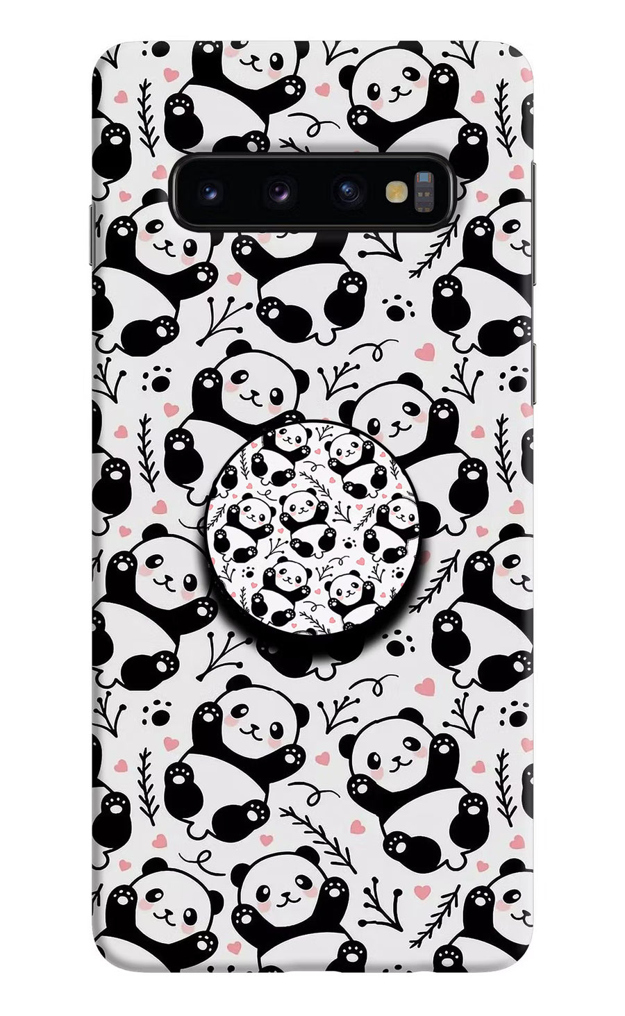 Cute Panda Samsung S10 Pop Case, Hard case