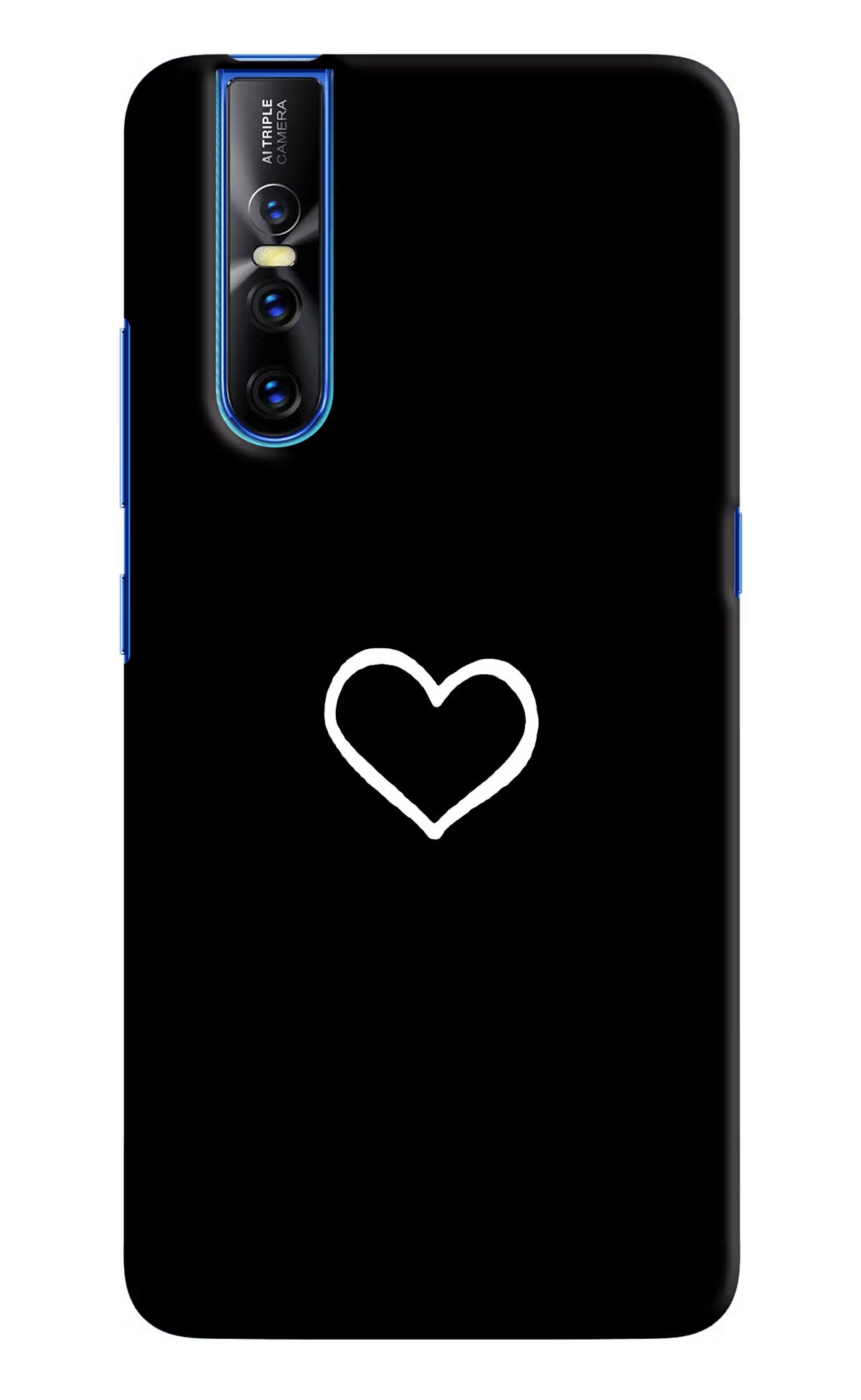 Heart Vivo V15 Pro Hard Case Back Cover by Casekaro