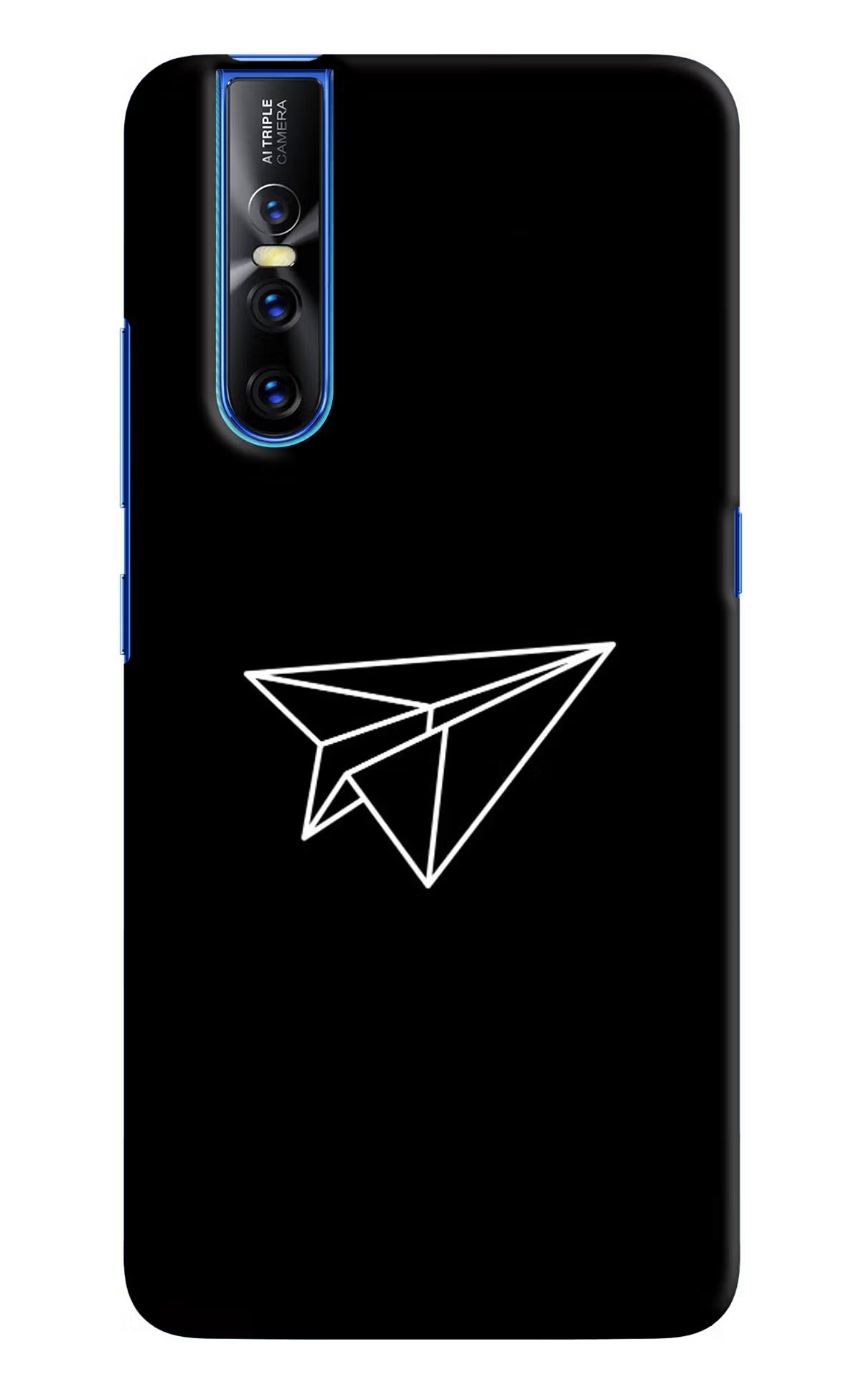 Paper Plane White Vivo V15 Pro Hard Case Back Cover by Casekaro