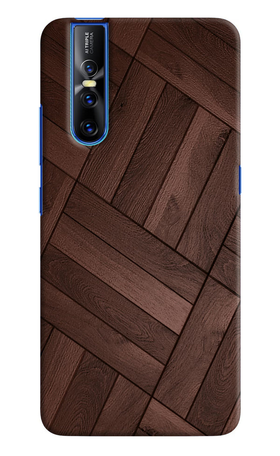 Wooden Texture Design Vivo V15 Pro Back Cover, Hard case