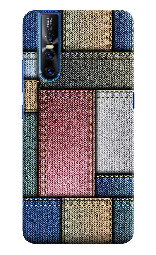 Multicolor Jeans Vivo V15 Pro Hard Case Back Cover by Casekaro