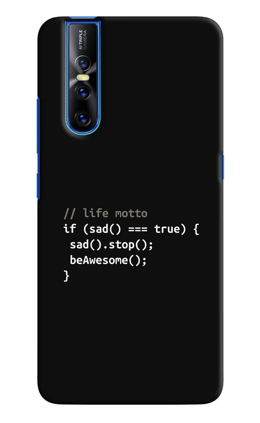 Life Motto Code Vivo V15 Pro Back Cover, Hard case
