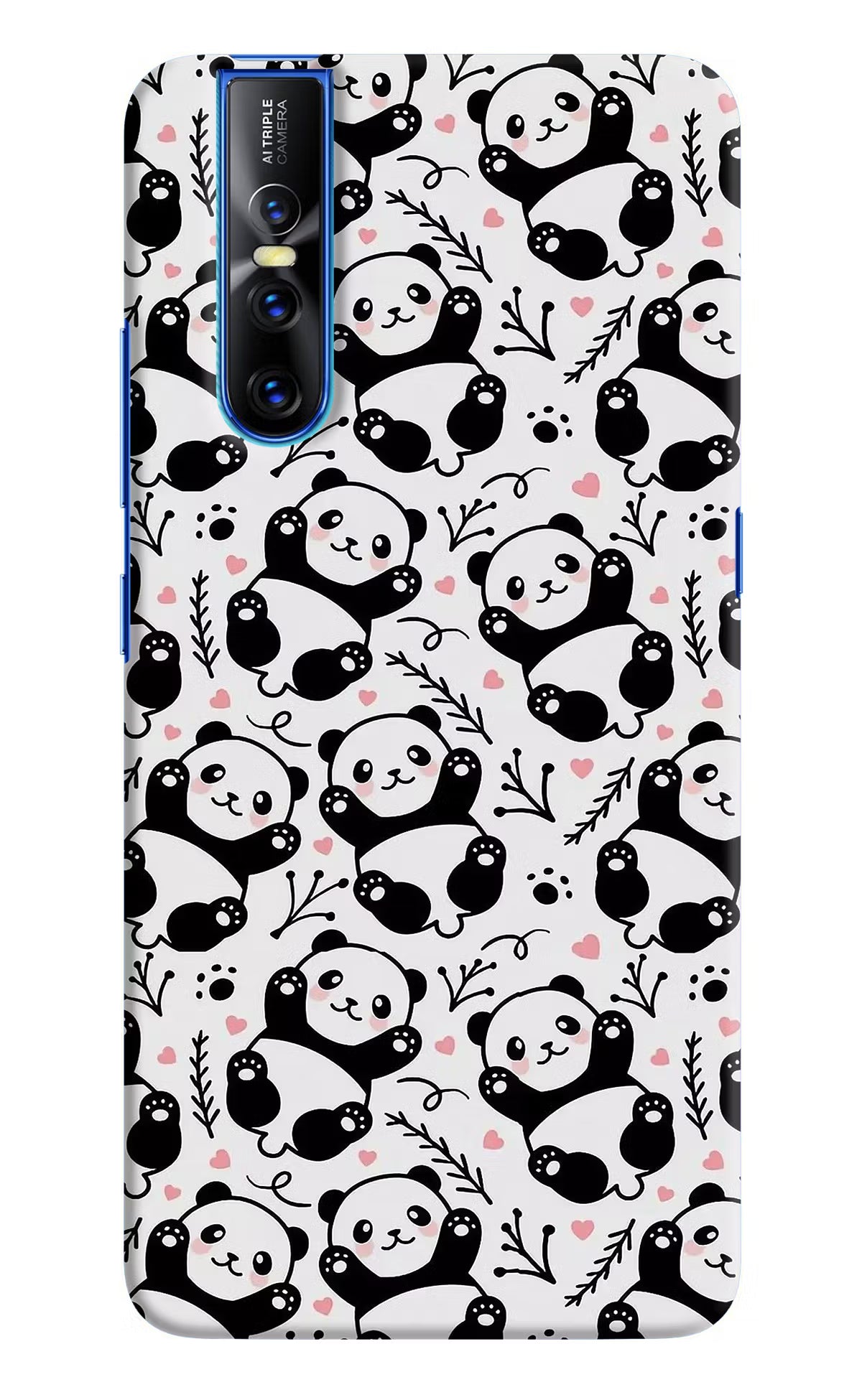 Cute Panda Vivo V15 Pro Hard Case Back Cover by Casekaro