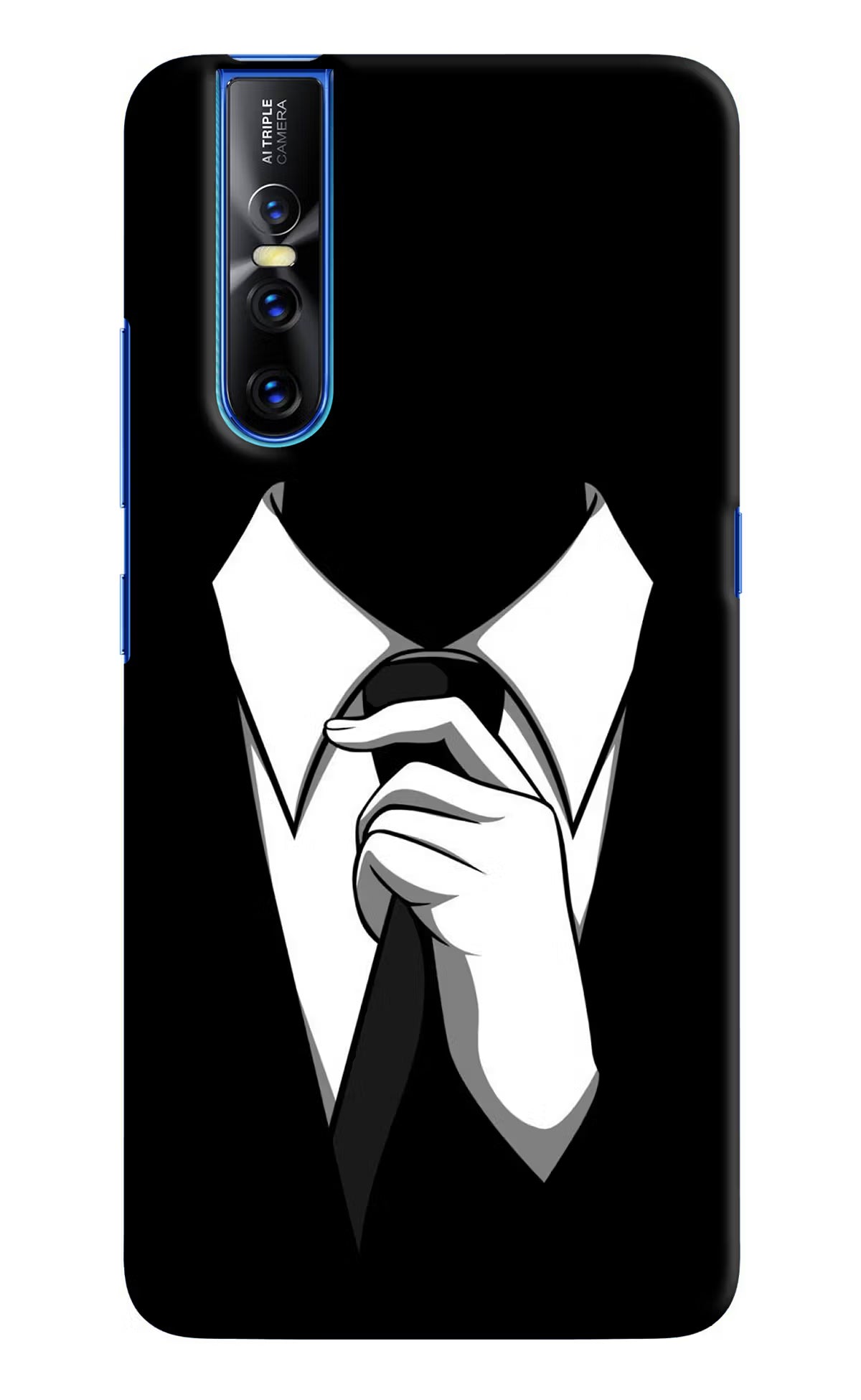 Black Tie Vivo V15 Pro Hard Case Back Cover by Casekaro
