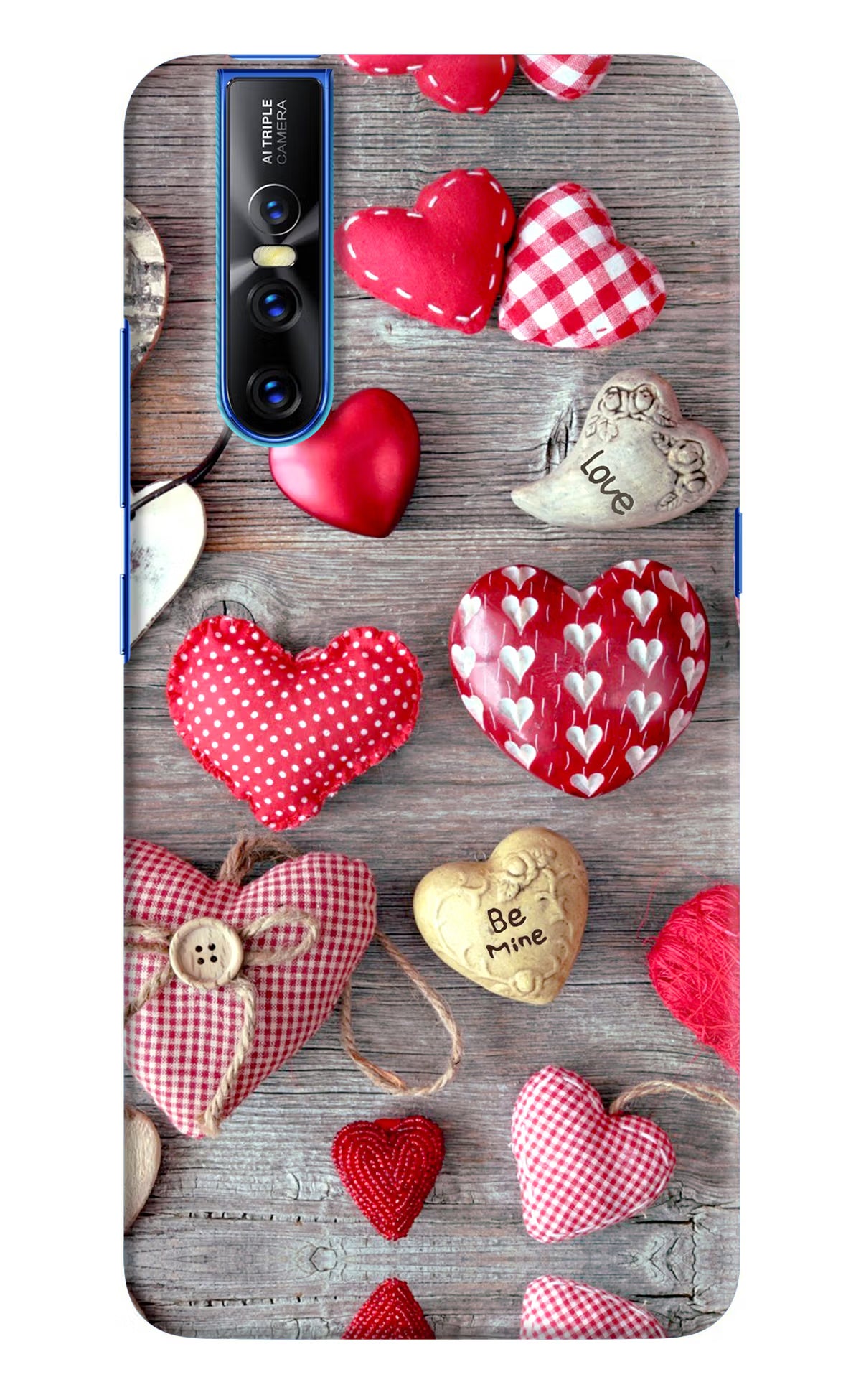 Love Wallpaper Vivo V15 Pro Hard Case Back Cover by Casekaro