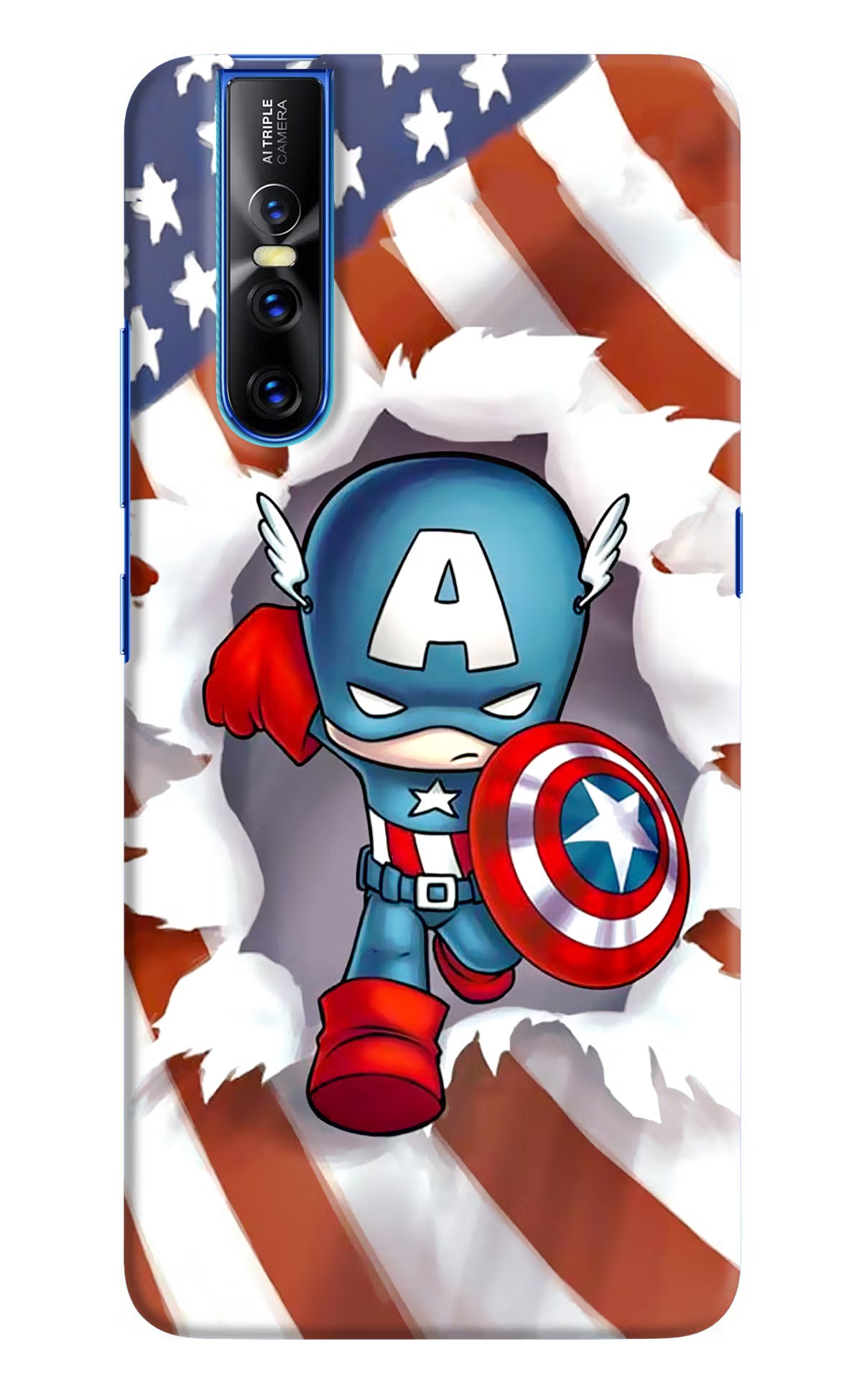Captain America Vivo V15 Pro Hard Case Back Cover by Casekaro