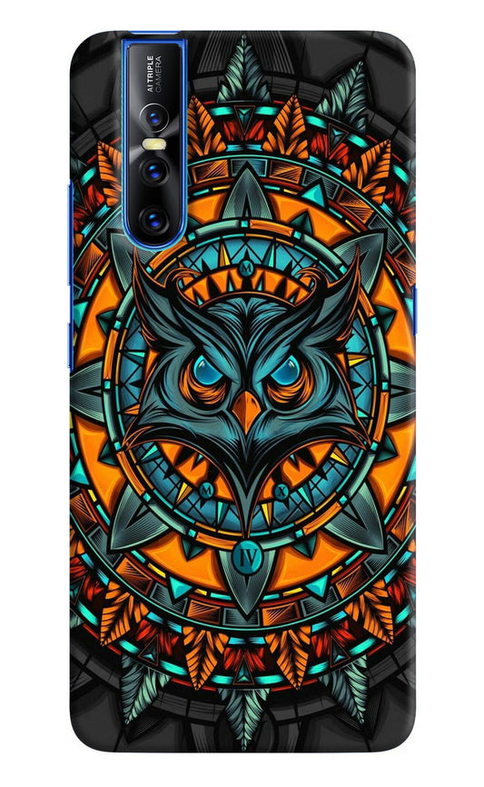 Angry Owl Art Vivo V15 Pro Hard Case Back Cover by Casekaro
