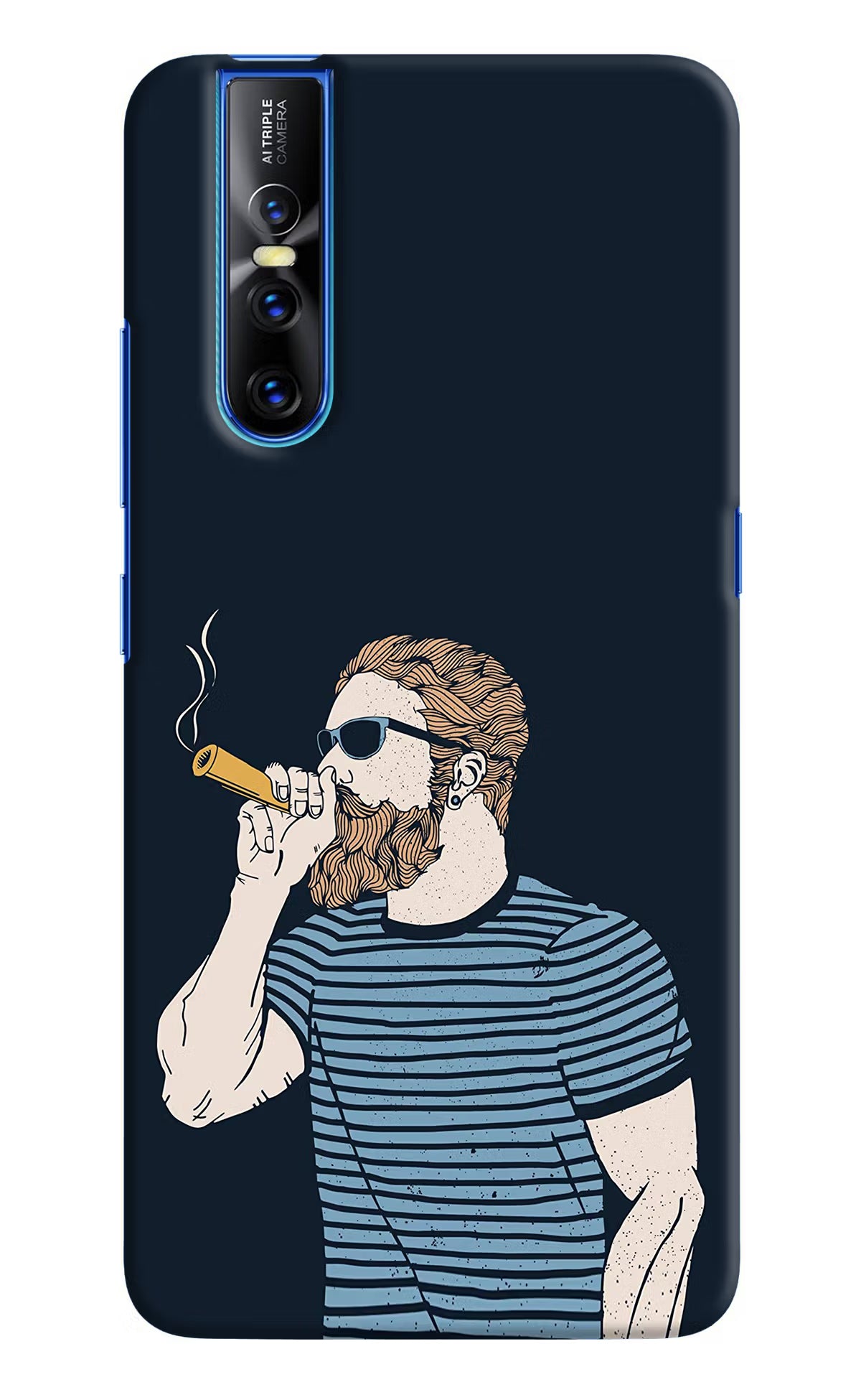 Smoking Vivo V15 Pro Hard Case Back Cover by Casekaro