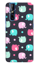 Elephants Vivo V15 Pro Hard Case Back Cover by Casekaro