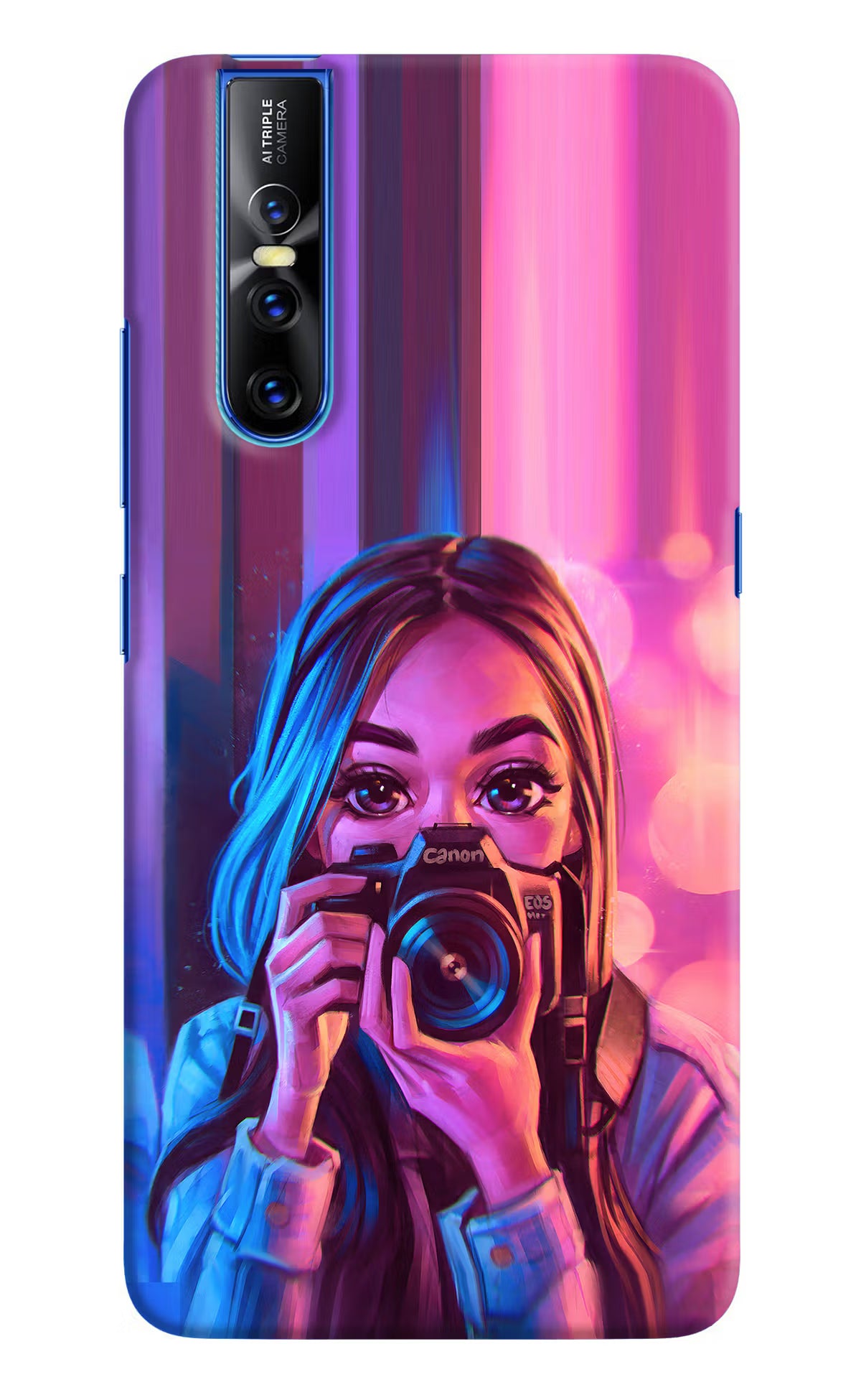 Girl Photographer Vivo V15 Pro Hard Case Back Cover by Casekaro