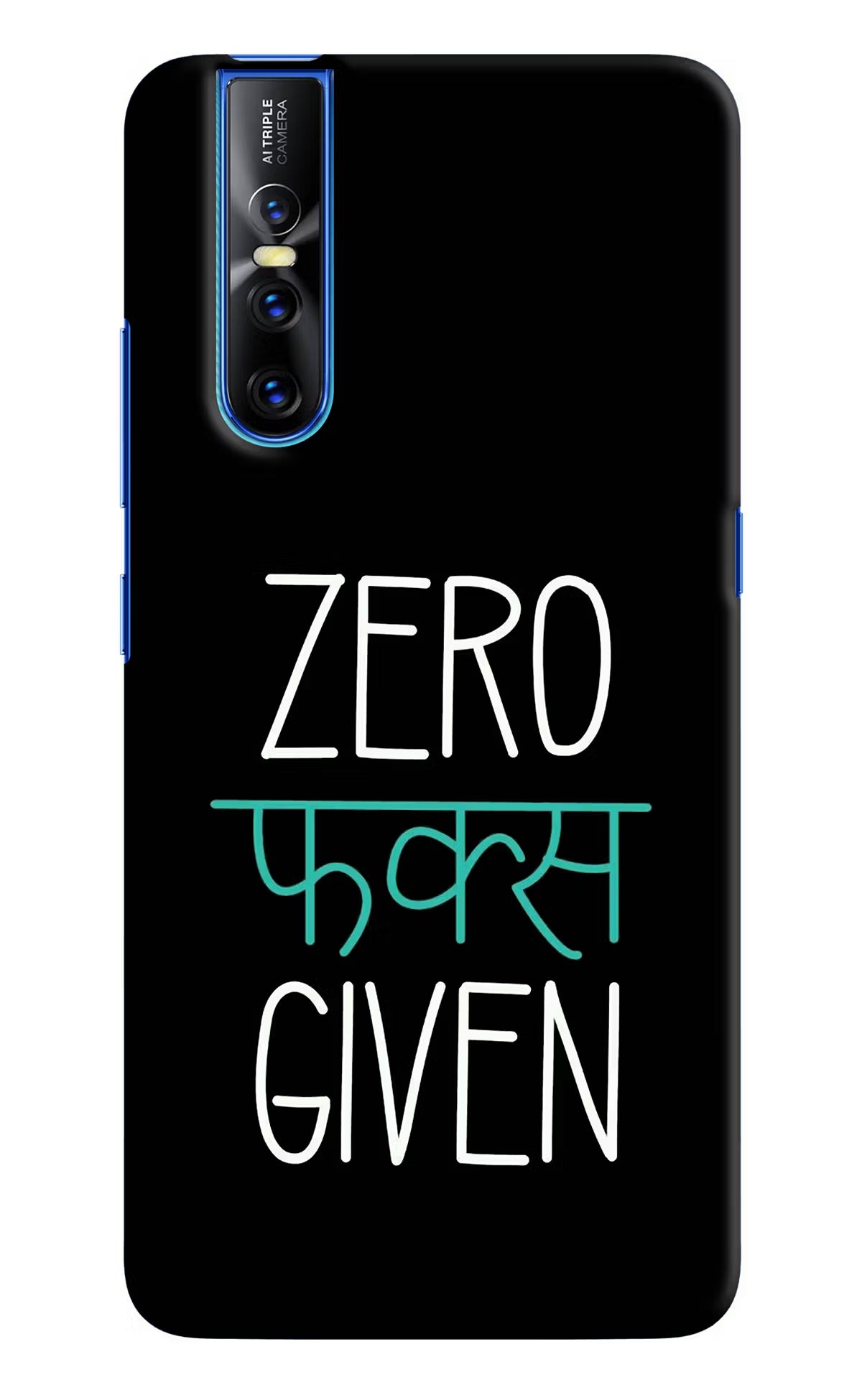 Zero Fucks Given Vivo V15 Pro Hard Case Back Cover by Casekaro