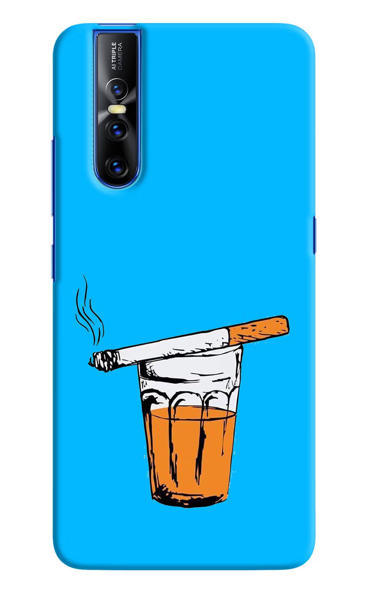 Chai Sutta Vivo V15 Pro Hard Case Back Cover by Casekaro