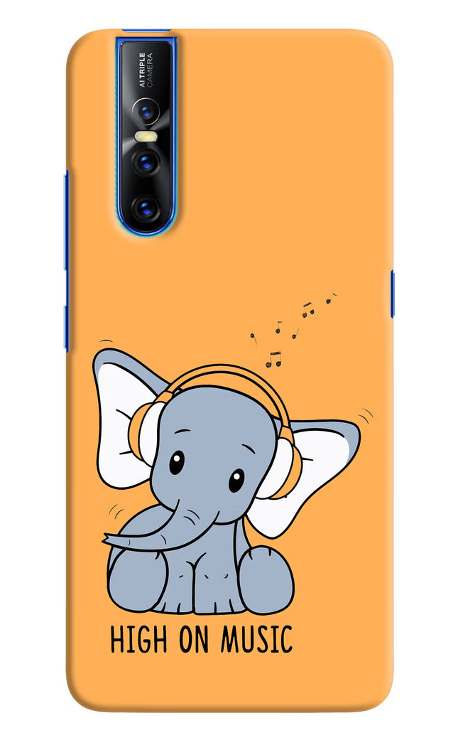 High On Music Vivo V15 Pro Hard Case Back Cover by Casekaro