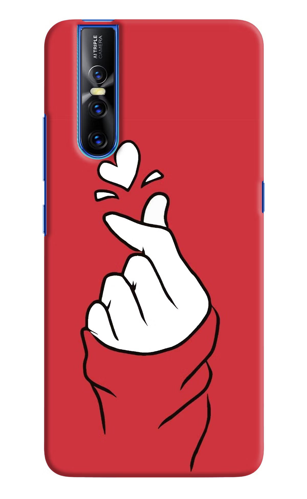 Korean Love Sign Vivo V15 Pro Hard Case Back Cover by Casekaro