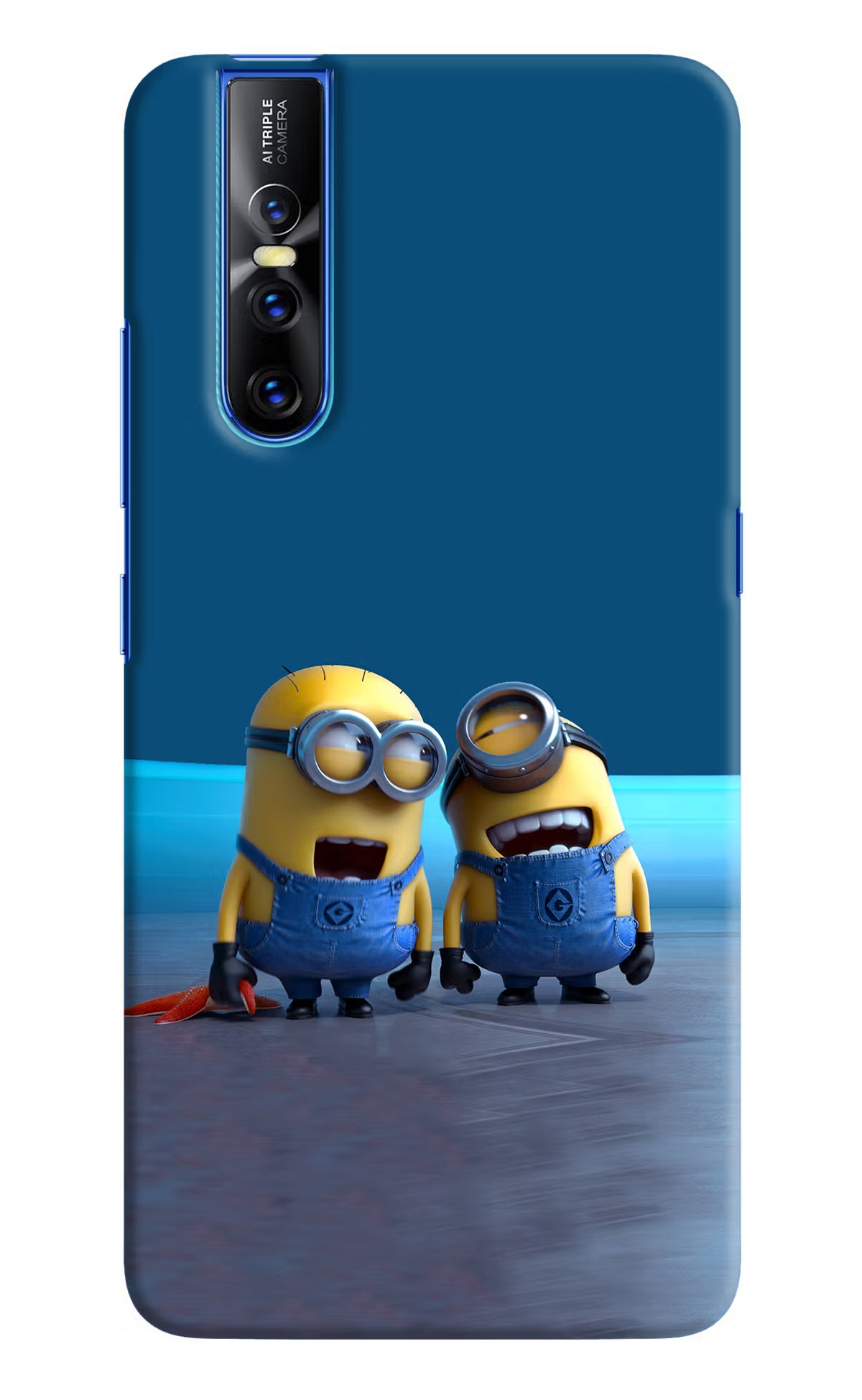 Minion Laughing Vivo V15 Pro Hard Case Back Cover by Casekaro
