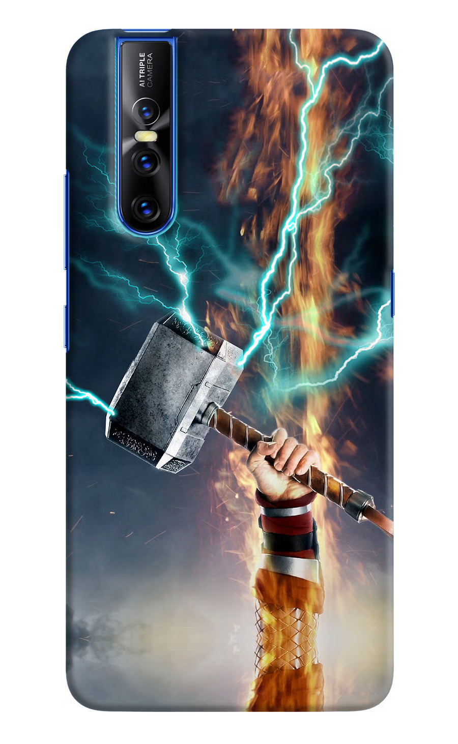 Thor Hammer Mjolnir Vivo V15 Pro Back Cover, Hard case