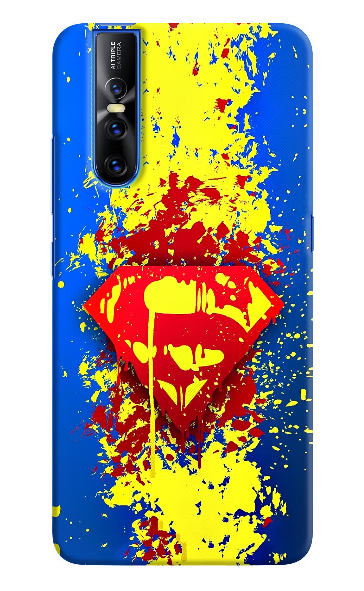 Superman logo Vivo V15 Pro Hard Case Back Cover by Casekaro