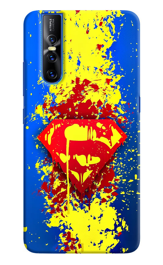Superman logo Vivo V15 Pro Hard Case Back Cover by Casekaro