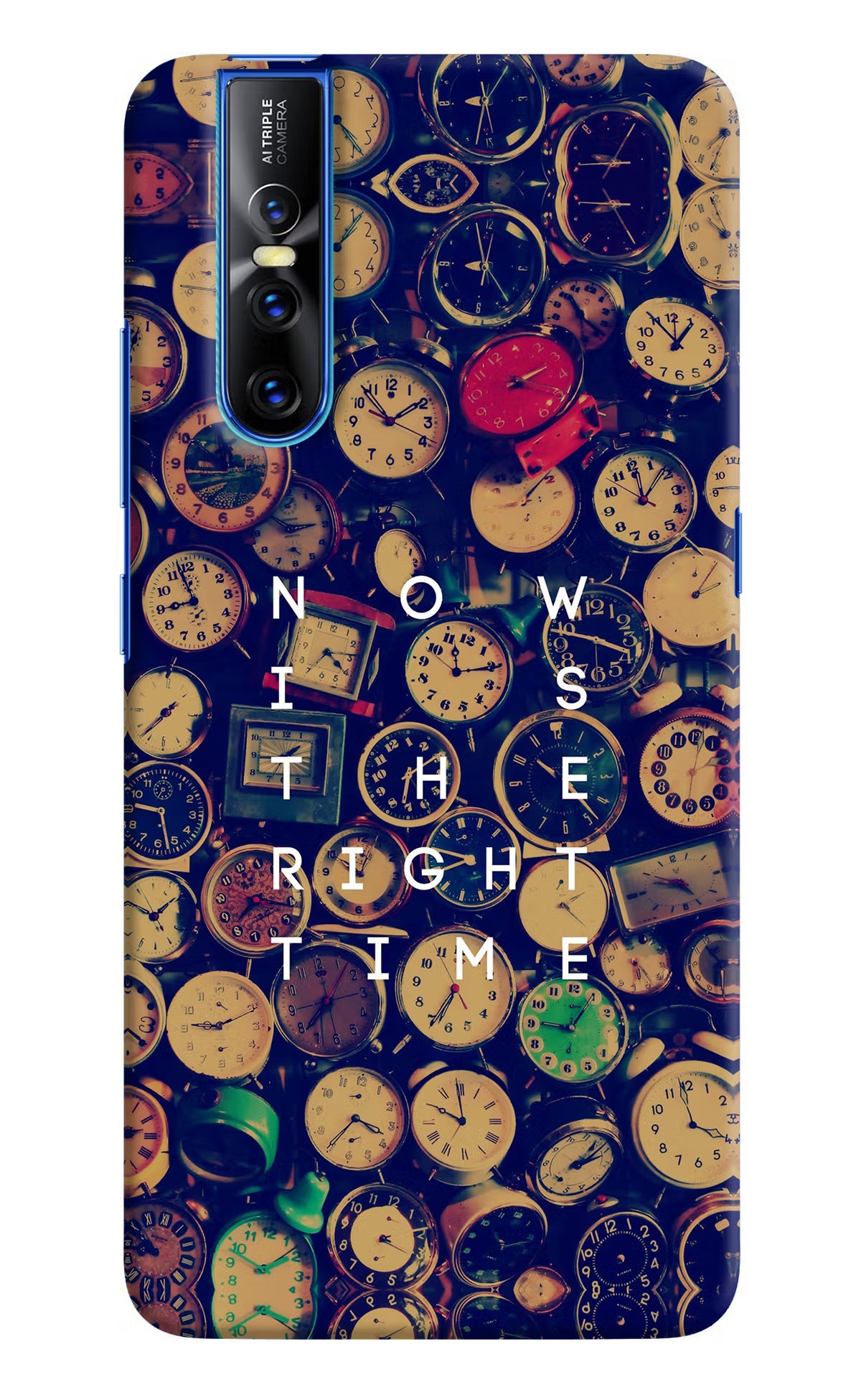 Now is the Right Time Quote Vivo V15 Pro Hard Case Back Cover by Casekaro
