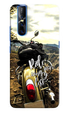 Ride More Worry Less Vivo V15 Pro Hard Case Back Cover by Casekaro