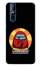 Among Us Shhh! Vivo V15 Pro Hard Case Back Cover by Casekaro