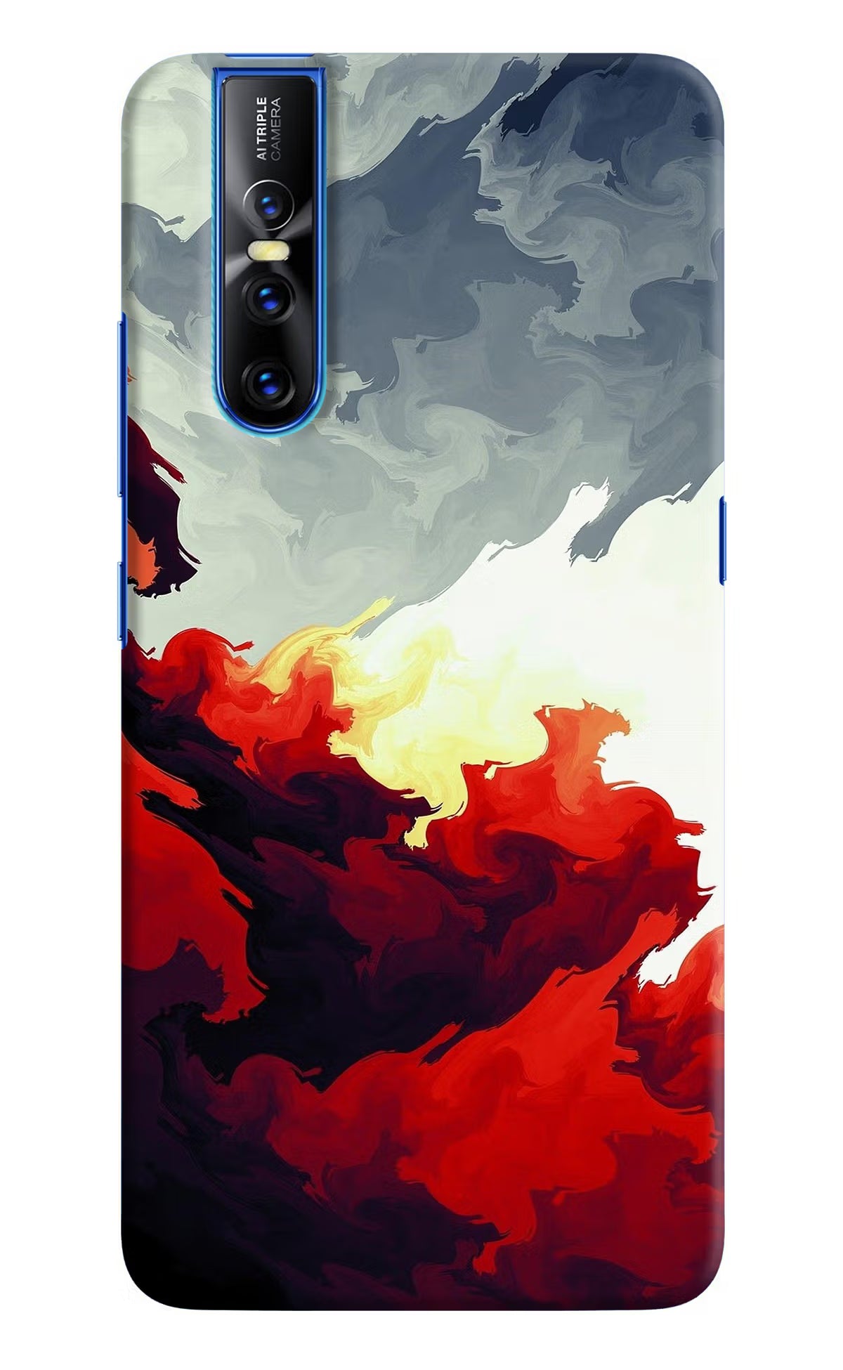 Fire Cloud Vivo V15 Pro Hard Case Back Cover by Casekaro