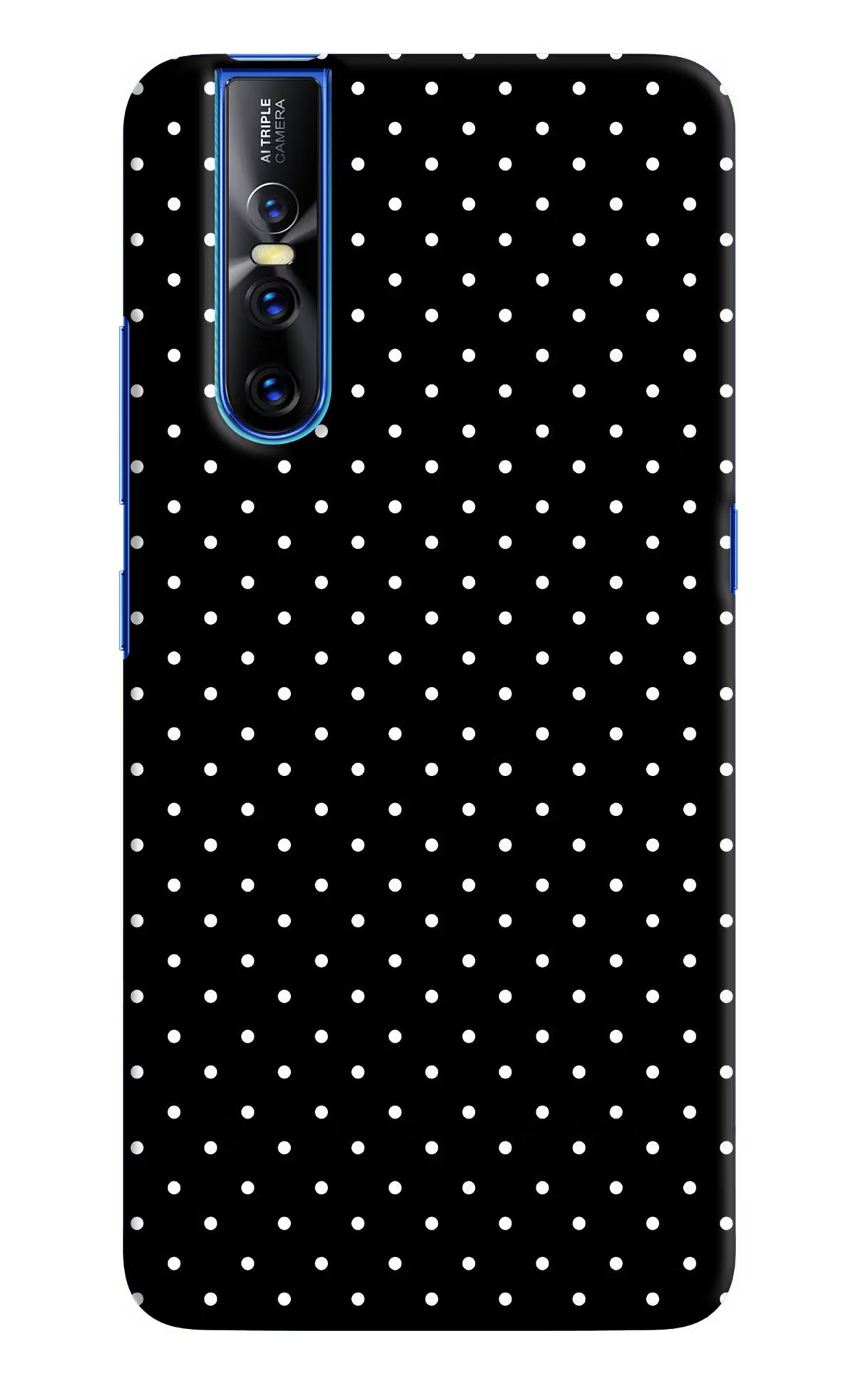 White Dots Vivo V15 Pro Hard Case Back Cover by Casekaro