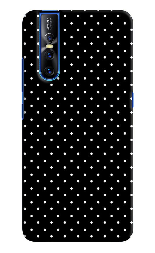 White Dots Vivo V15 Pro Hard Case Back Cover by Casekaro
