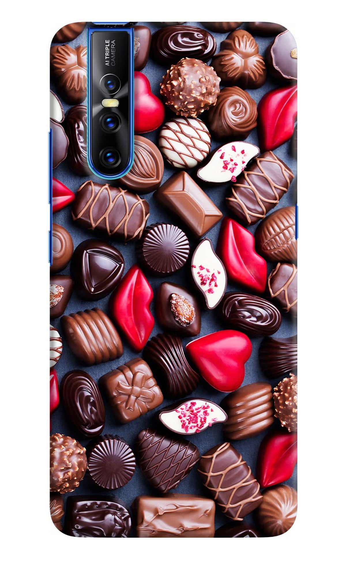 Chocolates Vivo V15 Pro Hard Case Back Cover by Casekaro