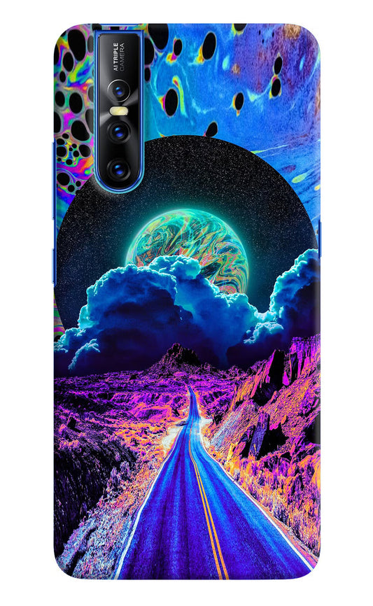Psychedelic Painting Vivo V15 Pro Hard Case Back Cover by Casekaro