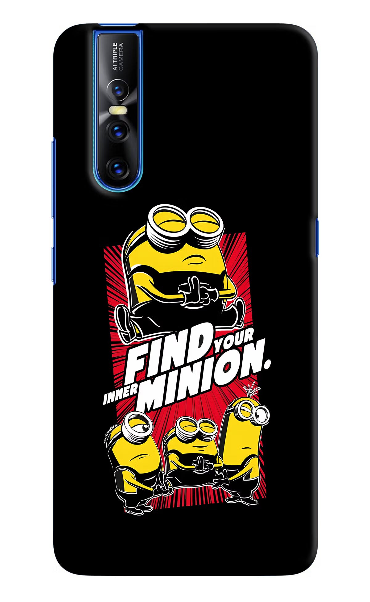 Find your inner Minion Vivo V15 Pro Hard Case Back Cover by Casekaro