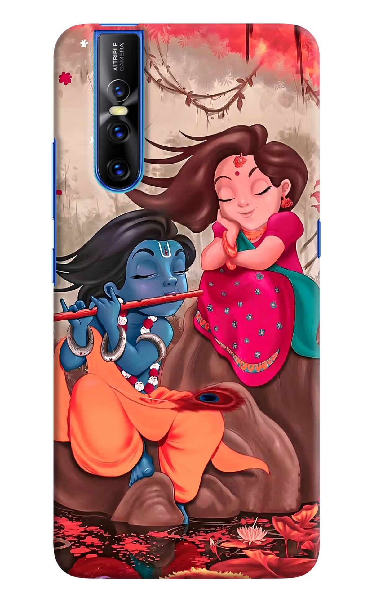 Radhe Krishna Vivo V15 Pro Hard Case Back Cover by Casekaro