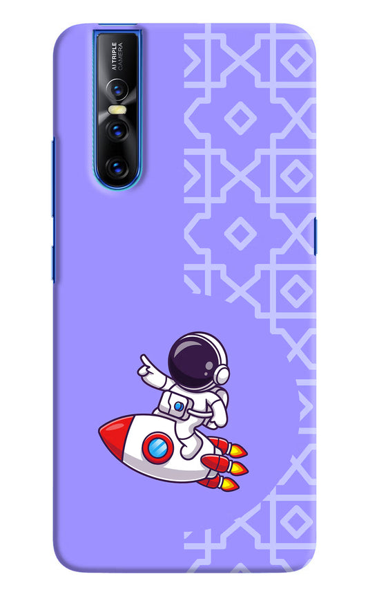 Cute Astronaut Vivo V15 Pro Hard Case Back Cover by Casekaro