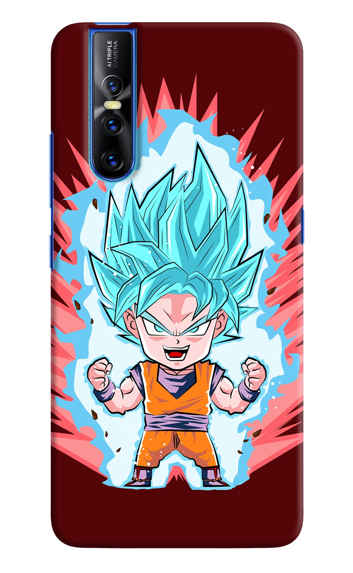 Goku Little Vivo V15 Pro Hard Case Back Cover by Casekaro