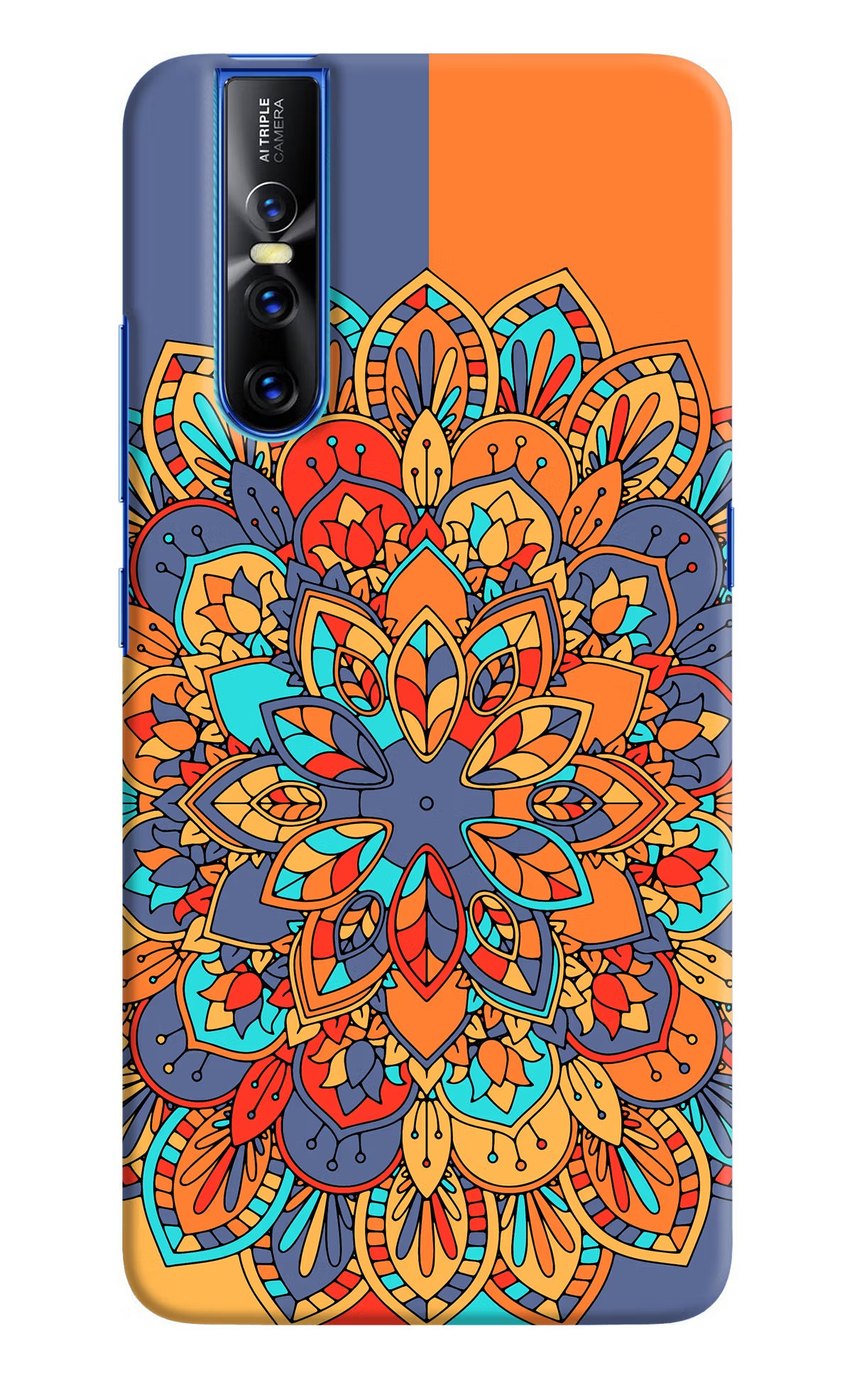 Color Mandala Vivo V15 Pro Hard Case Back Cover by Casekaro