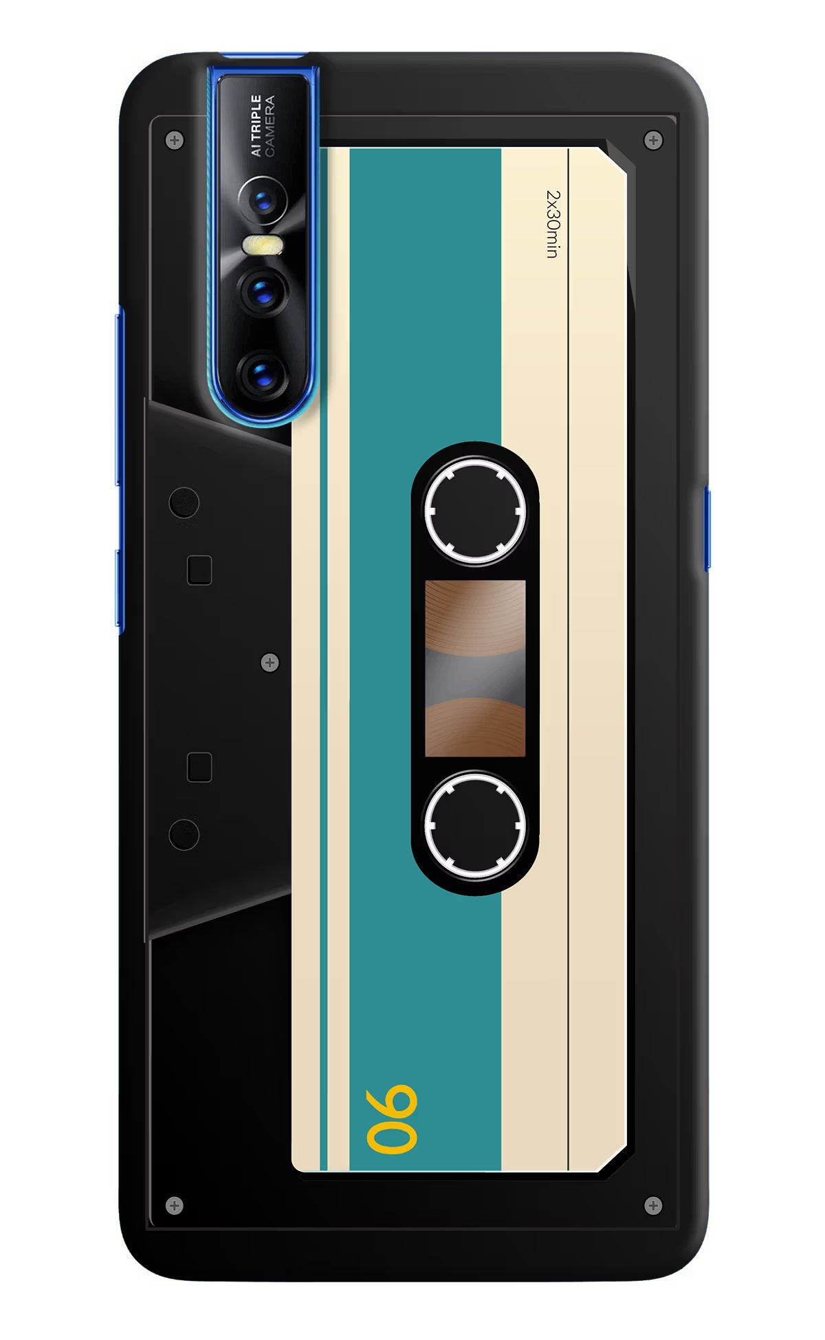 Cassette Vivo V15 Pro Hard Case Back Cover by Casekaro