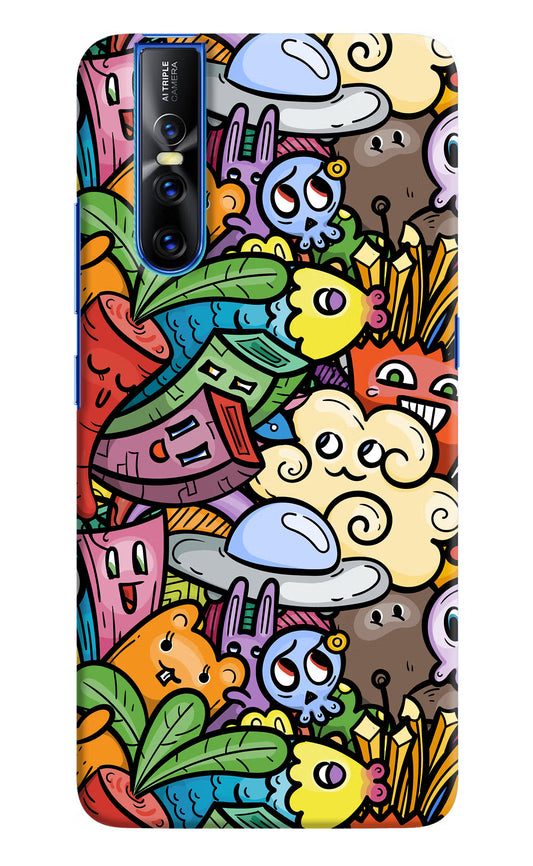 Veggie Doodle Vivo V15 Pro Hard Case Back Cover by Casekaro