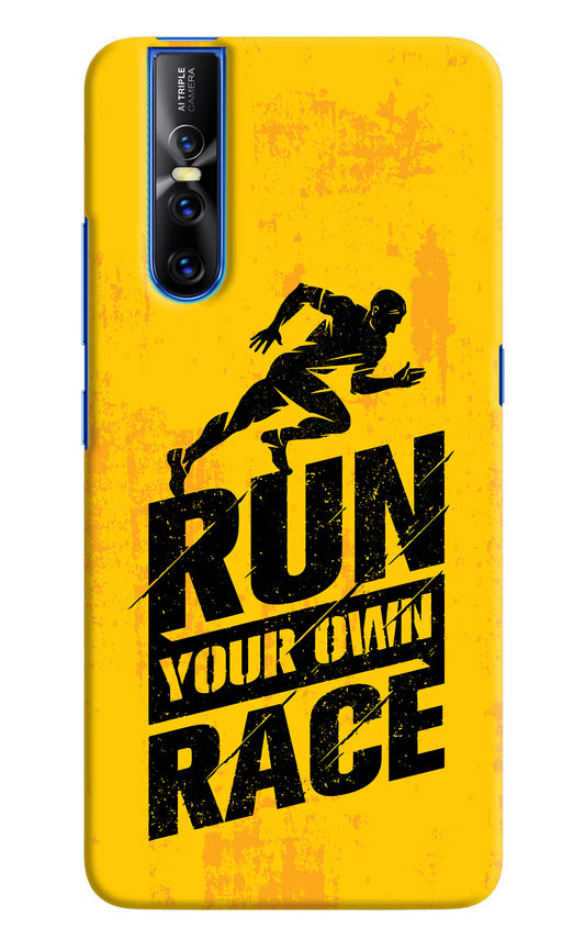 Run Your Own Race Vivo V15 Pro Hard Case Back Cover by Casekaro